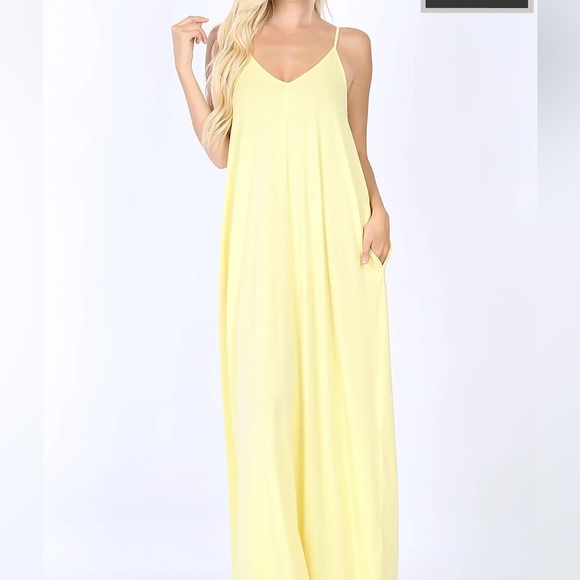 Yellow maxi dress - Picture 1 of 6